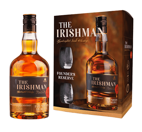 Виски The Irishman Founder's Reserve + 2 glasses in gift box
